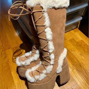 Demonia platform boots, Size 10